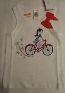 NWT Gymboree Star Spangled Banner 4th of July Sleeveless Bike Shirt Size 5 or 4 - Picture 1 of 3