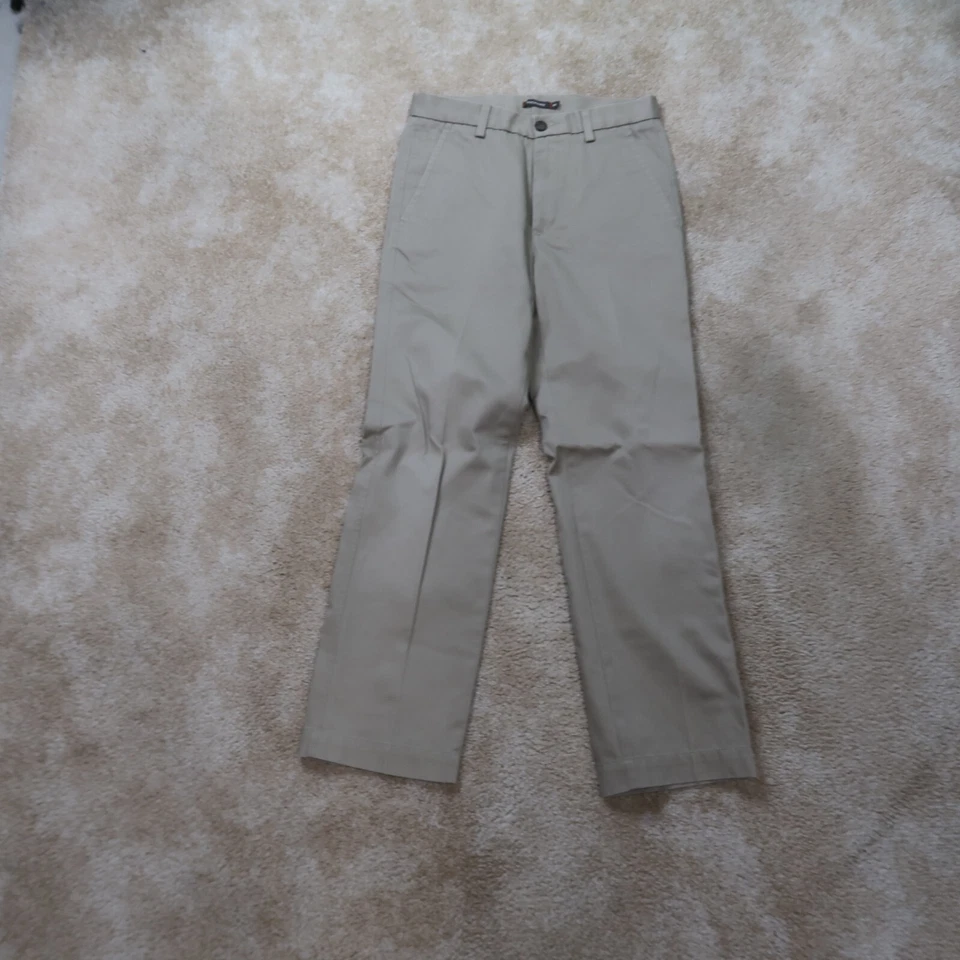 Dockers D1 Straight Fit Khaki Pants Men's 29x30 Flat Front Beige - Image 1 of 4