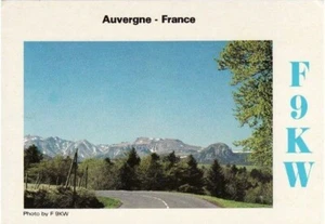 French Amateur Radio QSL Card France F9KW Le Cendre Auvergne Piedgrand - Picture 1 of 2