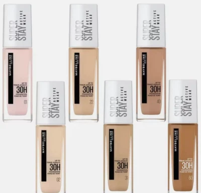 Maybelline Superstay Aktiv Kleidung FOUNDATION 30ml – 30H Langhaltend Deckung - Bild 1 von 4