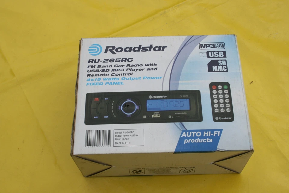 Neues Radio MP3 mit Remotecontrol Roadstar RU-265 RC - Bild 1 von 4