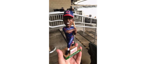 Hank Aaron Bobblehead 1952 Indianapolis Clowns Atlanta Braves 2021 Cover