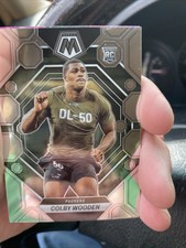 2023 Panini Mosaic COLBY WOODEN Silver Prizm Rookie RC Green Bay Packers