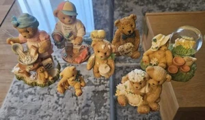 6 x Cherished teddies rare bundle + 1 x regency fine arts bear xmas gift s2 - Picture 1 of 17
