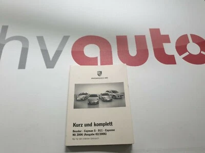 Porsche Folleto Corto & Completo Sólo para Interno Uso 997 987 Cayman Cayenne 06 - Imagen 1 de 4