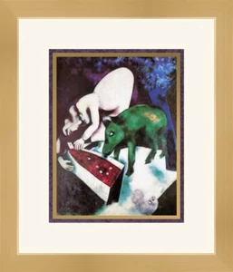 Marc Chagall Print - The Watering Trough Newly Custom Framed FREE SHIP - Picture 1 of 2