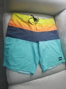 Billabong platinum X Board Shorts sz 33 stretch Surf swim length 18.5" inseam 9" - Picture 1 of 9