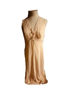 Sears Vtg Peach Nylon Women Nightgown Sz 36c As Is Sz Small - Picture 1 of 13