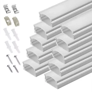 20pcs 1m LED Profil Alu Leiste für Streifen Beleuchtung Kanal Aluprofil Profile - Bild 1 von 19