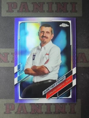 2021 Topps Chrome Formula 1 Racing Purple Refractor Guenther Steiner /399 - Image 1 of 2