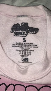 Women's Cartoon Network Sweater Small PowerPuff Girls Pink - Picture 1 of 5