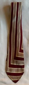 Corbata de colección Briar Twill de Hut Dayton tienda para hombres rayas granate malva 3,5” w - Imagen 1 de 4