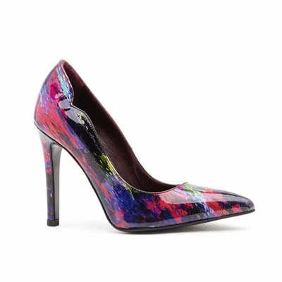 Spring Hues Italian Patent Leather High Heel Pumps- Made in Italy US Size - Image 1 of 4