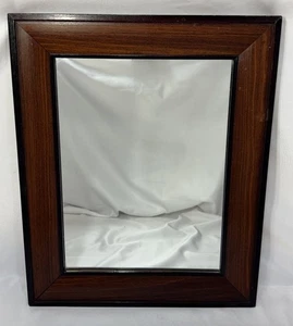 Antique Old Vintage Victorian Style Solid Wood Wall Mirror 15.75x12 Small Petite - Picture 1 of 10