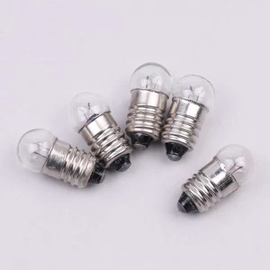 10PCS Miniature Round 0.3A 2.5V Small light cannon for student experiment Bulbs - Picture 1 of 12