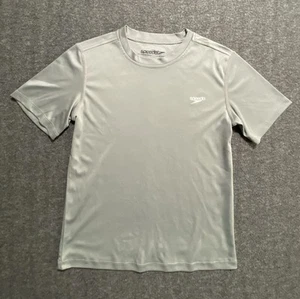 Speedo Boys Monument Swim Shirt Gray Size L - Picture 1 of 7