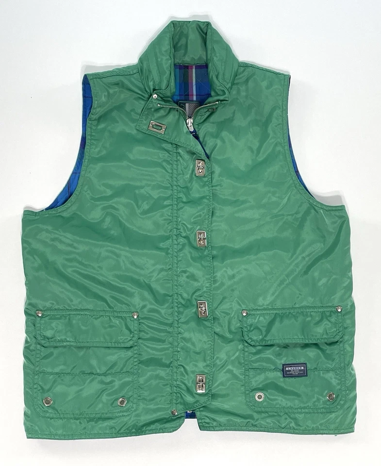 Chaleco Vintage Ralph Lauren Marino Vela Verde Para Mujer Talla Mediana Foto 1 de 4
