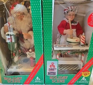 Animated Musical Mrs. Claus Baking & Santa North Pole  Holiday Creations Scene - Picture 1 of 3