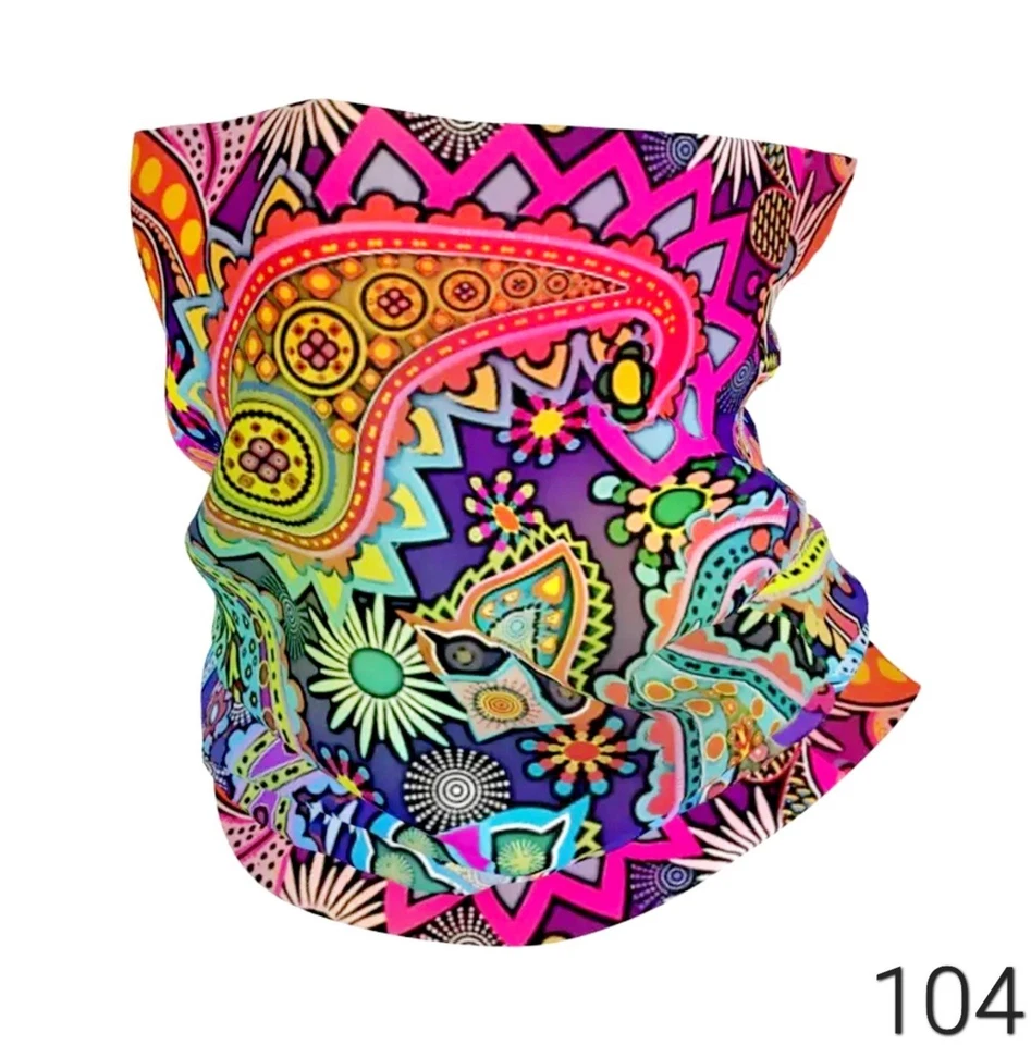 Máscara Facial Premium Cubierta Bufanda Bandana Cuello Polaina Tubo Mágico Infinity Snood 104 Foto 1 de 4