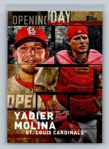 YADIER MOLINA 2018 TOPPS INSERTO DÍA DE APERTURA #OD-10 CARDENALES PARALELOS NEGROS - Imagen 1 de 2