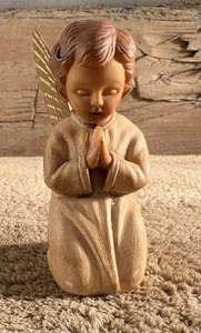 Angelo che prega vintage plastica decorazione natalizia Hong Kong 3-3/4" - Foto 1 di 12