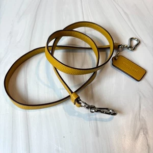 COACH Cinghia di ricambio e cartellino senape dorata (L1581 borsa prateria) ~45" - Foto 1 di 11