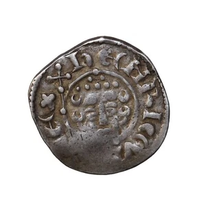 Penny Enrico III croce corta argento 1216-1272 d.C. Canterbury Roger S.1356b - Foto 1 di 2