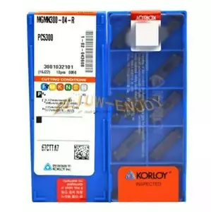 10PCS KORLOY Carbide Inserts CNC TOOL MGMN300-04-R PC5300 NEW - Picture 1 of 1