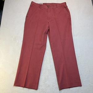 ORVIS Men’s Straight Chino Trousers 38x30 Pink Salmon Cotton Casual Coastal NWOT - Picture 1 of 12