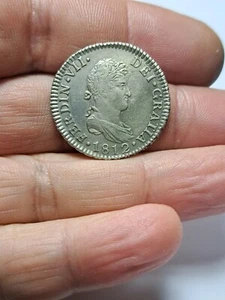 NT/ FERNANDO VII 2 REALES 1812 CADIZ LIMPIADO PERO MUY BONITA (E459) - Imagen 1 de 4