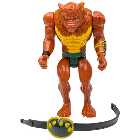 Vintage 1985 LJN Thundercats Jackalman Action Figure Near Complete Used Cover
