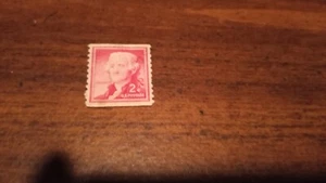 1954 Thomas Jefferson 2 Cent Rare Red Postage Stamp, Unused - Picture 1 of 2