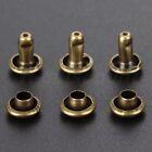 100Pcs Rivets Double Cap Rapid 6mm For Belts Shoes Bags Handmade Leather Craft