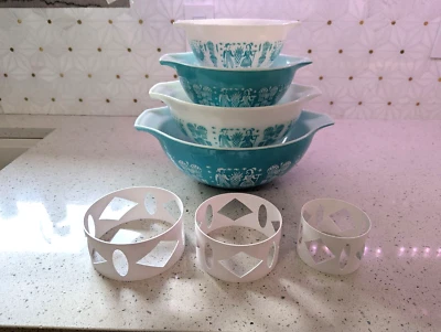 Set of 3 Pyrex Mixing Cinderella Bowl Display Stands 3D Printed STANDS ONLY