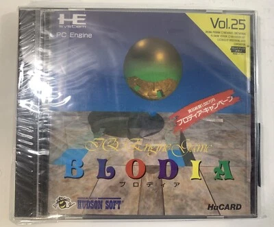 BLODIA (PC Engine, 1990) Turbografx HuCard Japan New/Sealed - Image 1 of 4