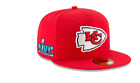 Casquette chapeau ajustée NFL Red Kansas City Chiefs New Era Super Bowl LVII Sideline 5950