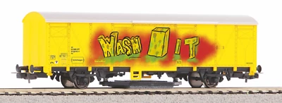Piko 54309 HO Gauge Classic SBB Long Wheelbase Van w/Graffiti V - Image 1 of 2