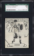 1936-37 V304 O-Pee-Chee Series D #122 Red Horner (HOF, Maple Leafs) SGC 7+