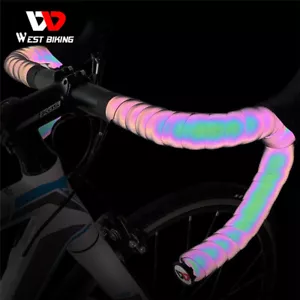 WEST BIKING Reflektierende Rennrad Fahrrad Lenkerband Radfahren Bar Tape Wrap - Bild 1 von 17