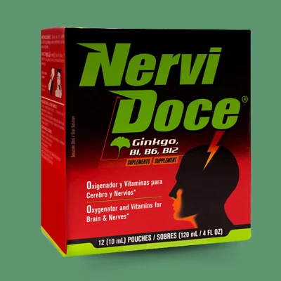 Complejo Vitamínico B Bebible Nervi Doce con Ginkgo - 12 Bolsas Foto 1 de 4