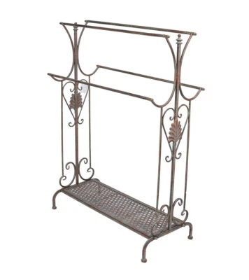 Handtuchständer Handtuchhalter Landhaus Hadtuchstange Badetuchhalter Metall neu - Bild 1 von 4