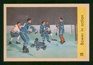 JOHNNY BOWER IN ACTION 1959-60 PARKHURST 59-60 NO 25 EX+     75442 - Picture 1 of 2