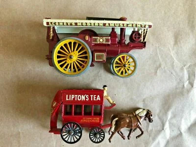 1965 MATCHBOX Yesteryear Y-9 Fowler Big Lion Showmans Engine + Y-12 London Horse - Imagem 1 de 4
