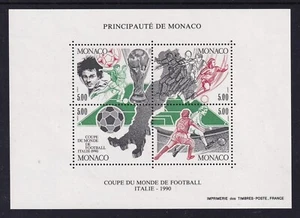 MONACO 1990 World Cup M/Sheet SG MS1986 MNH/** (CV £22) - Picture 1 of 1