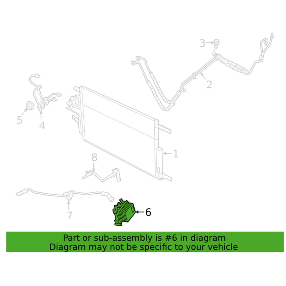 Genuino OEM Mopar Transmisión Automática Enfriador de Aceite Calentador Para Ram 1500 Classic Foto 1 de 1
