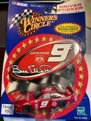 Bill Elliott Winners Circle Die Cast Stockcar Nascar Driver Sticker Collection  - Image 1 of 2