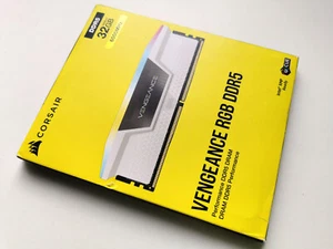 Corsair Vengeance RGB 32GB 2x16GB DDR5-6000 CL30 DIMM Memory CMH32GX5M2B6000C30W - Picture 1 of 4