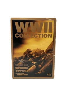 WWII Collection Thin Red Line Tora Tora Tora Patton Longest Day DVD 4 Movie Set - Picture 1 of 19