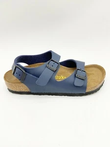 Sandalias Birkenstock Azul Marino Roma Niños Unisex Birko-Flor Calce Estrecho - Imagen 1 de 5
