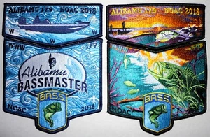 Alibamu Lodge 179 2018 NOAC Bassmasters OA Flap Sets - Tukabatchee Area Council - Imagen 1 de 1